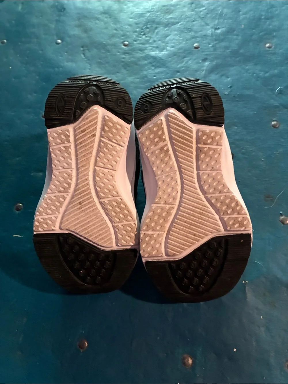 Athletic Works Kids Black and Light Pink Velcro Sneakers - Picture 5 of 5